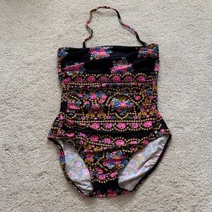 Zimmermann Black Floral Swimsuit